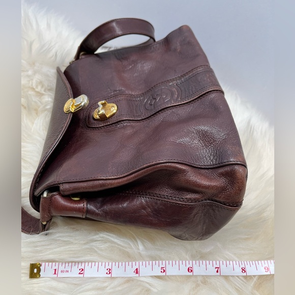 Marino Orlandi Made In Italy Large Speedy Leather Satchel Crossbody - Picture 14 of 16